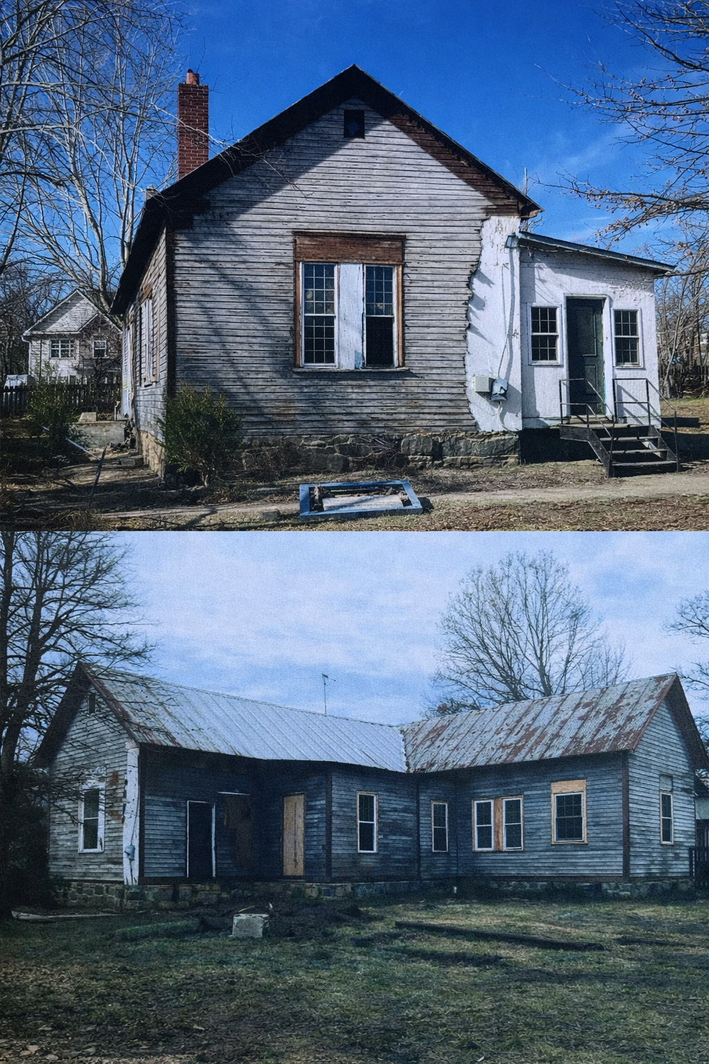 Schoolhouse during renovation